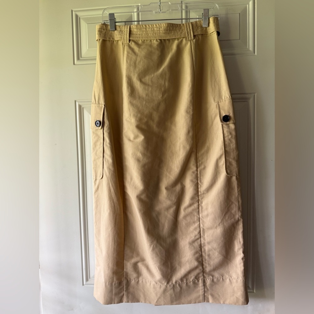 Rails Cyrus Classic Khaki Linen Blend Midi Women's Skirt - Picture 8 of 11